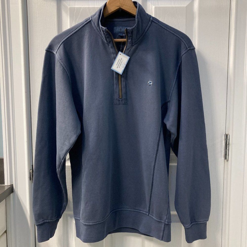 NWT Castaway Breakwater Charcoal 1/4 Zip Sweater Sweatshirt Size Small